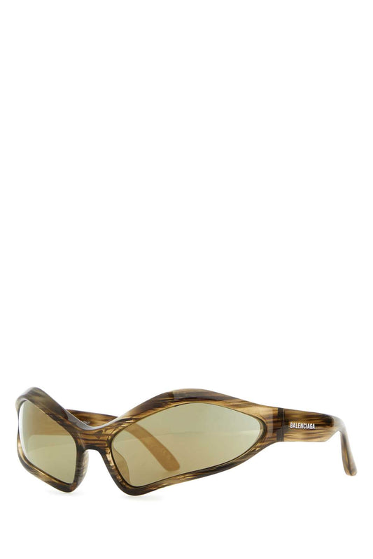 Balenciaga Men Multicolor Acetate Fennec Oval Sunglasses
