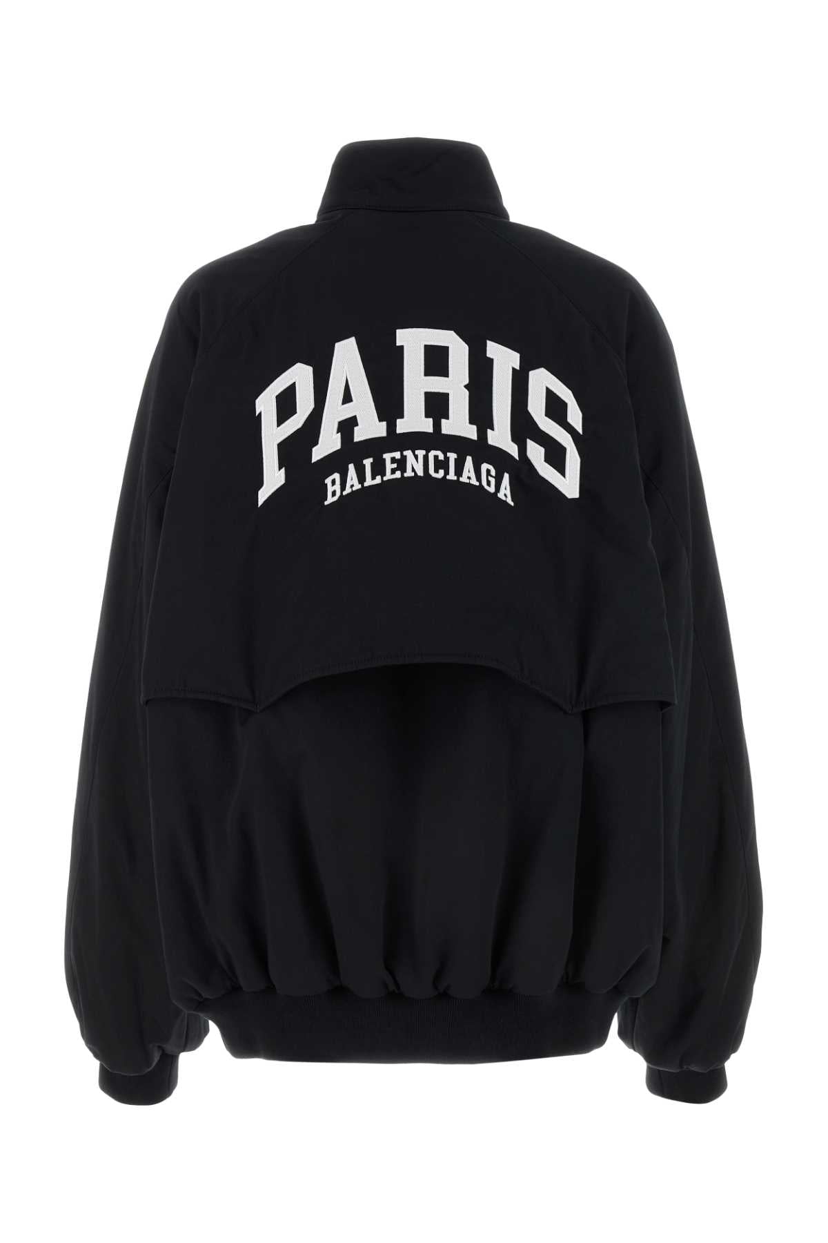 Balenciaga Women Black Cotton Oversize Jacket