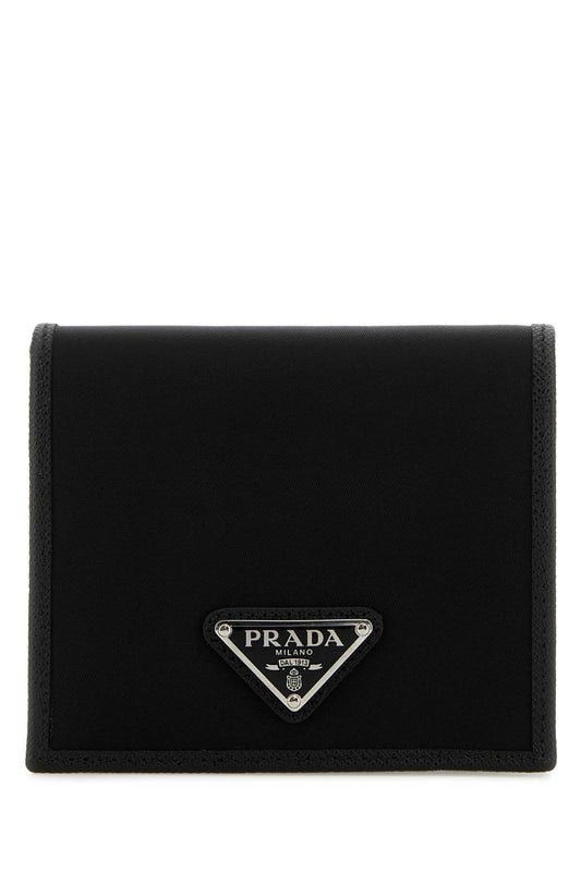 Prada Men Black Nylon Wallet