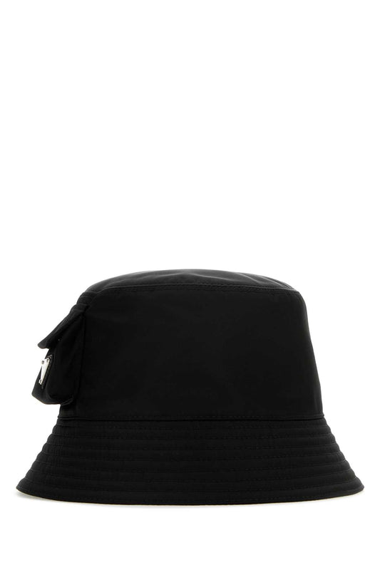Prada Men Black Re-Nylon Bucket Hat