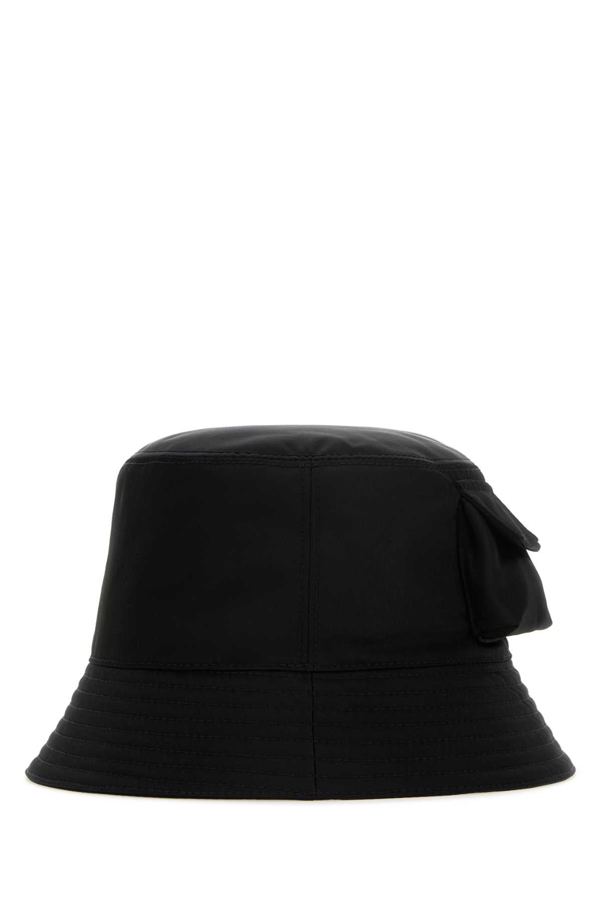 Prada Men Black Re-Nylon Bucket Hat