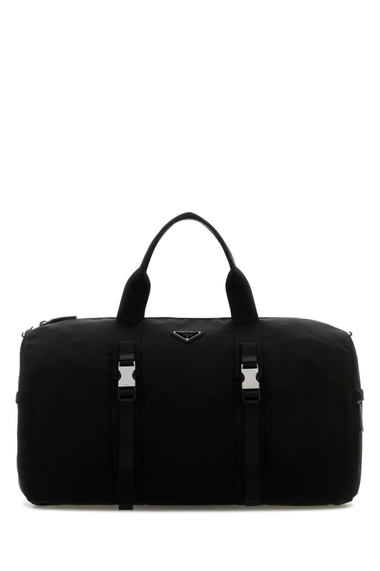 Prada Men Black Nylon Travel Bag