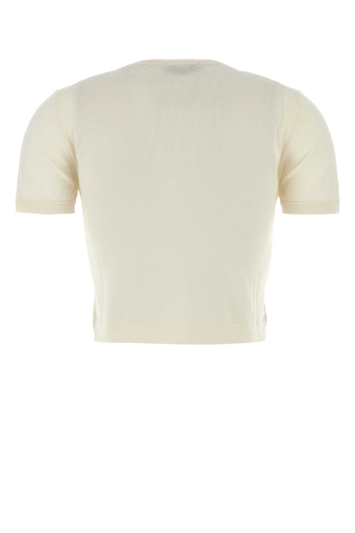 Prada Women Ivory Cashmere Sweater