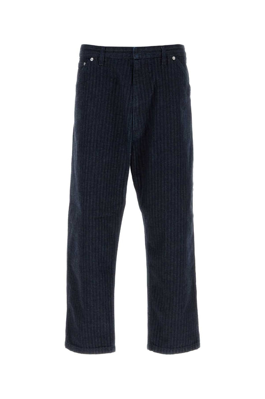 Prada Men Embroidered Denim Jeans