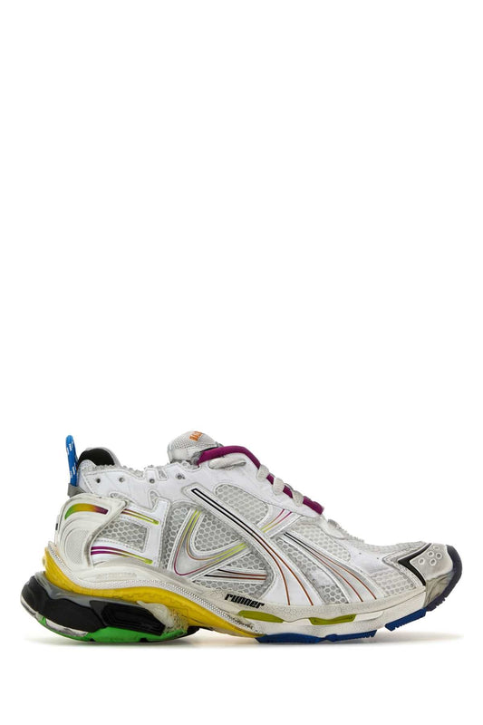 Balenciaga Men Multicolor Runner Sneakers