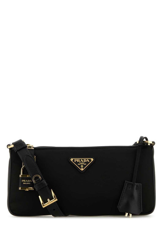 Prada Women Black Re-Nylon Crossbody Bag