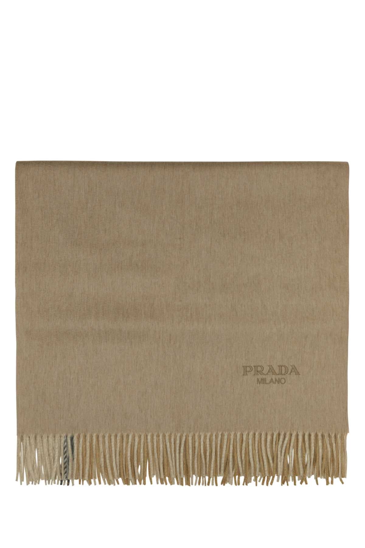 Prada Unisex Two-Tone Cashmere Blend Blanket