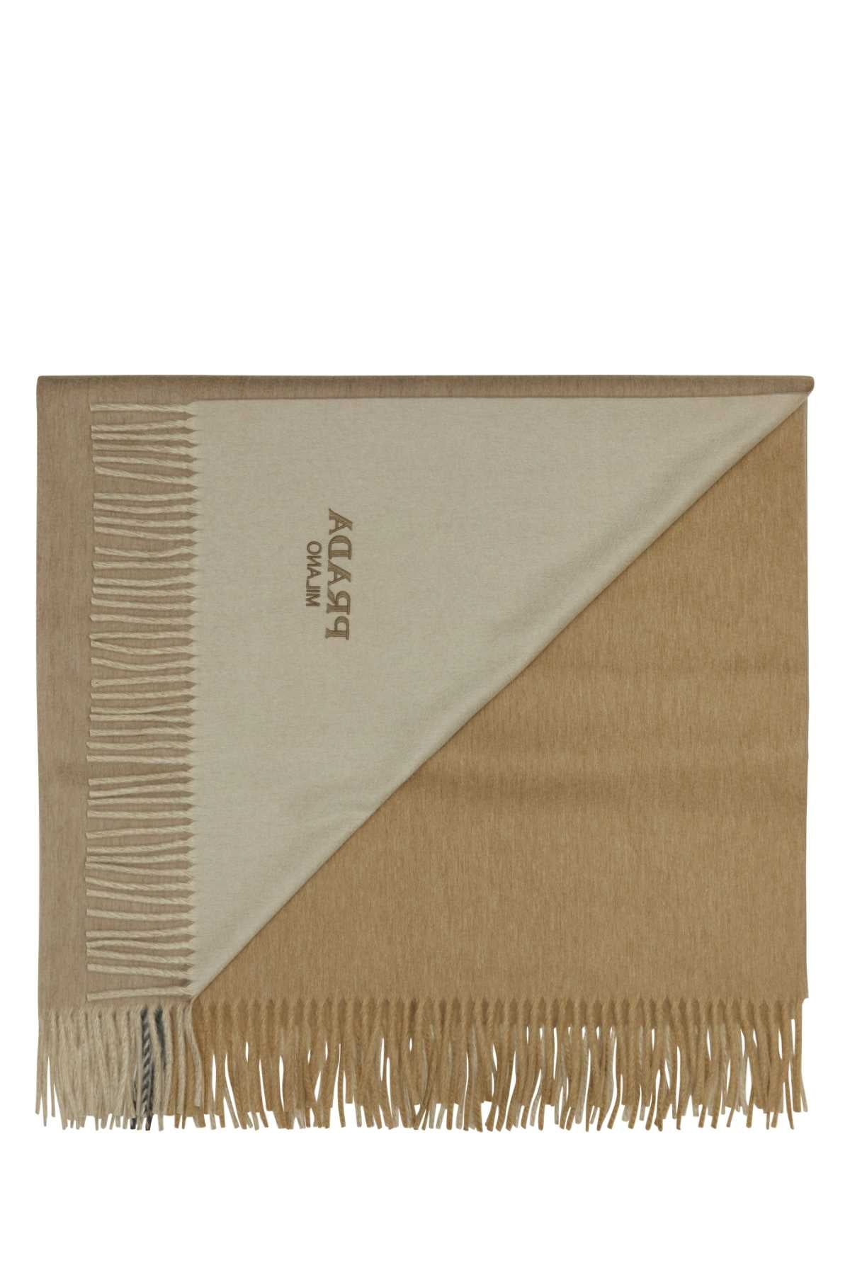 Prada Unisex Two-Tone Cashmere Blend Blanket
