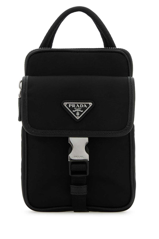 Prada Men Black Re-Nylon Phone Case