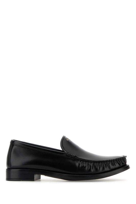 Prada Women Black Leather Loafers