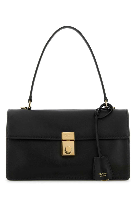 Prada Women Black Leather Handbag