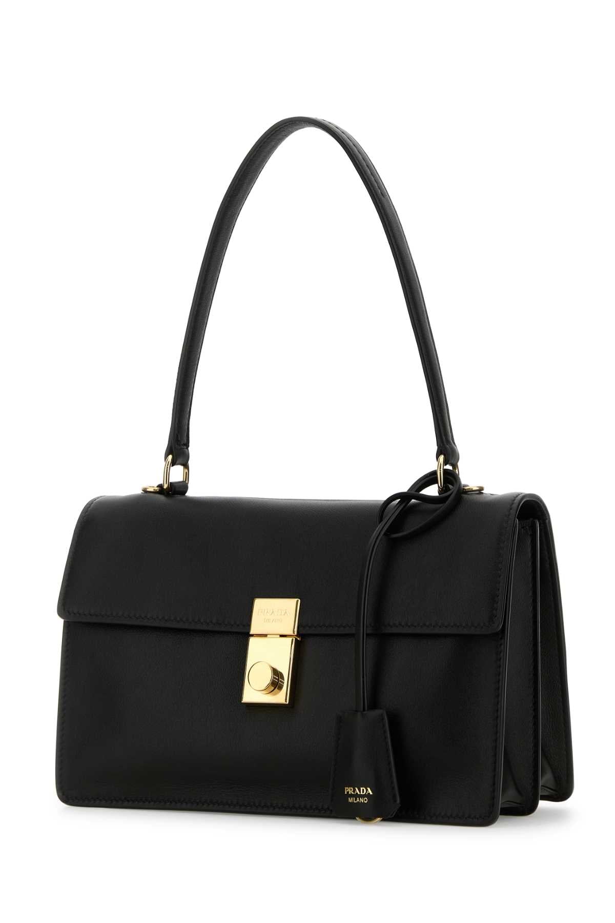Prada Women Black Leather Handbag