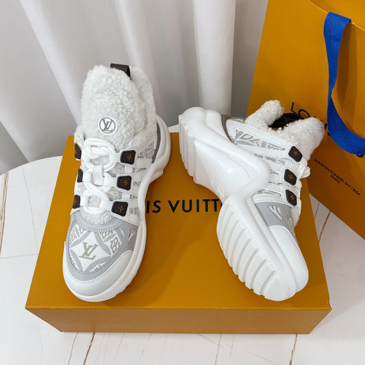 Louis Vuitton Archlight Sneaker White Mix Grey Monogram Lambskin