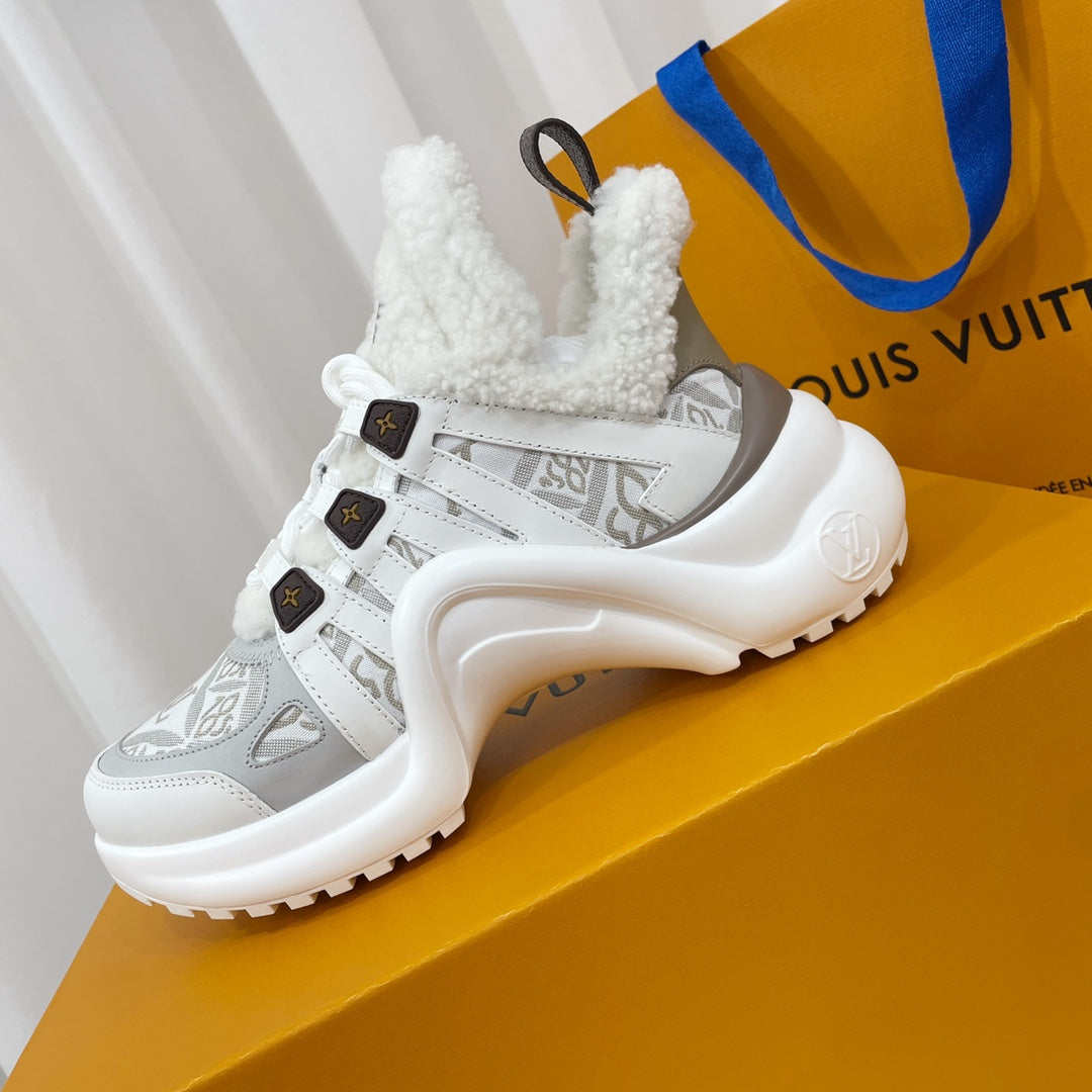 Louis Vuitton Archlight Sneaker White Mix Grey Monogram Lambskin