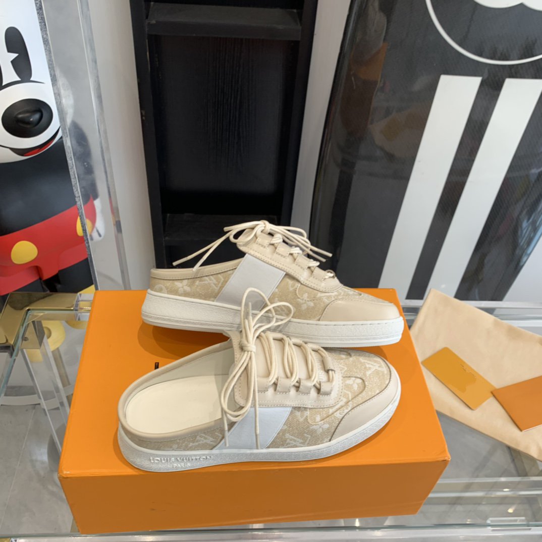 Louis Vuitton LOUS OPEN BACK SNEAKER BEIGE