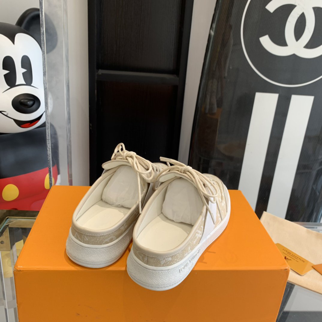 Louis Vuitton LOUS OPEN BACK SNEAKER BEIGE