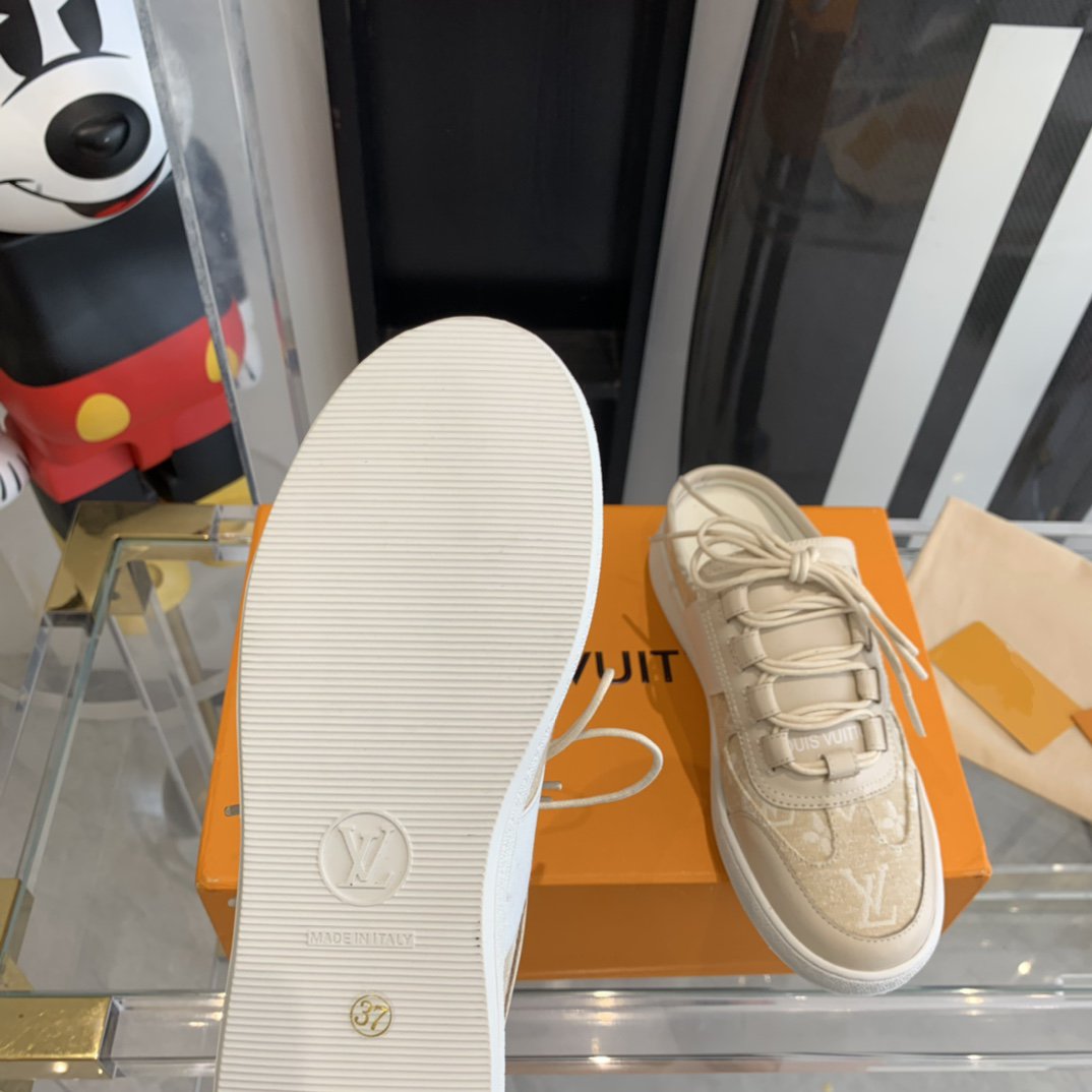 Louis Vuitton LOUS OPEN BACK SNEAKER BEIGE