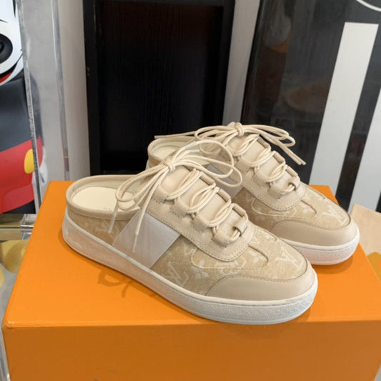 Louis Vuitton LOUS OPEN BACK SNEAKER BEIGE