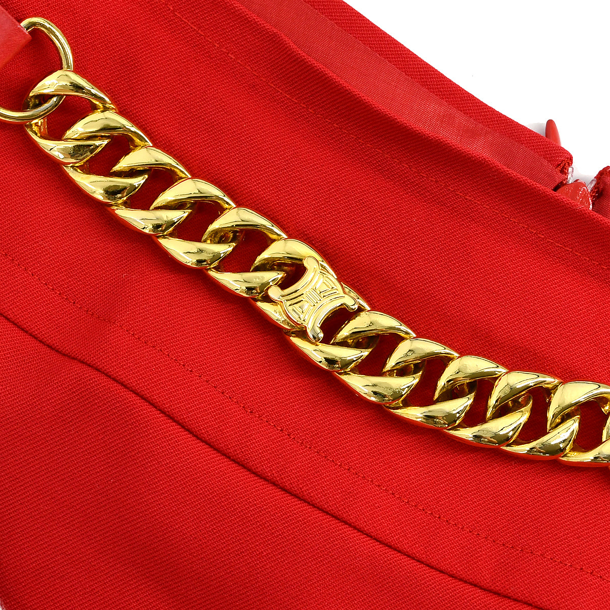 Celine Chain Detail Midi Skirt #36