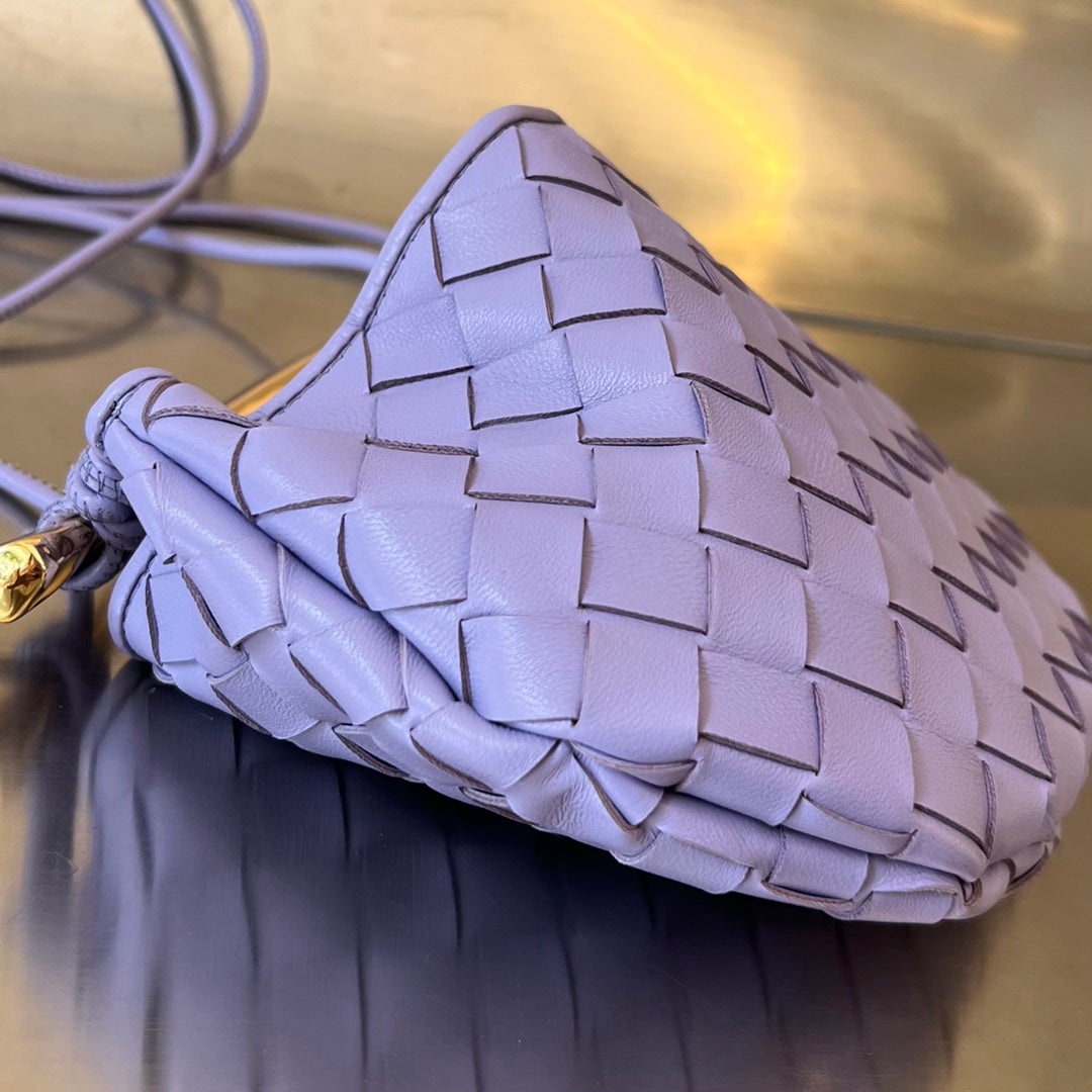 Bottega Veneta SARDINE 20 WITH CHAIN IN ORCHID PURPLE LAMBSKIN
