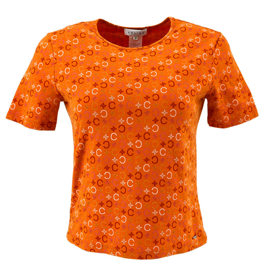 Celine 2000s C Macadam pattern T-shirt #M