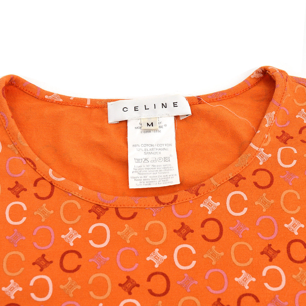 Celine 2000s C Macadam pattern T-shirt #M
