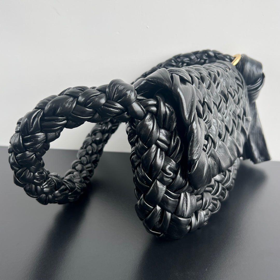 Bottega Veneta KALIMERO CITTÀ 25 IN BLACK CALFSKIN