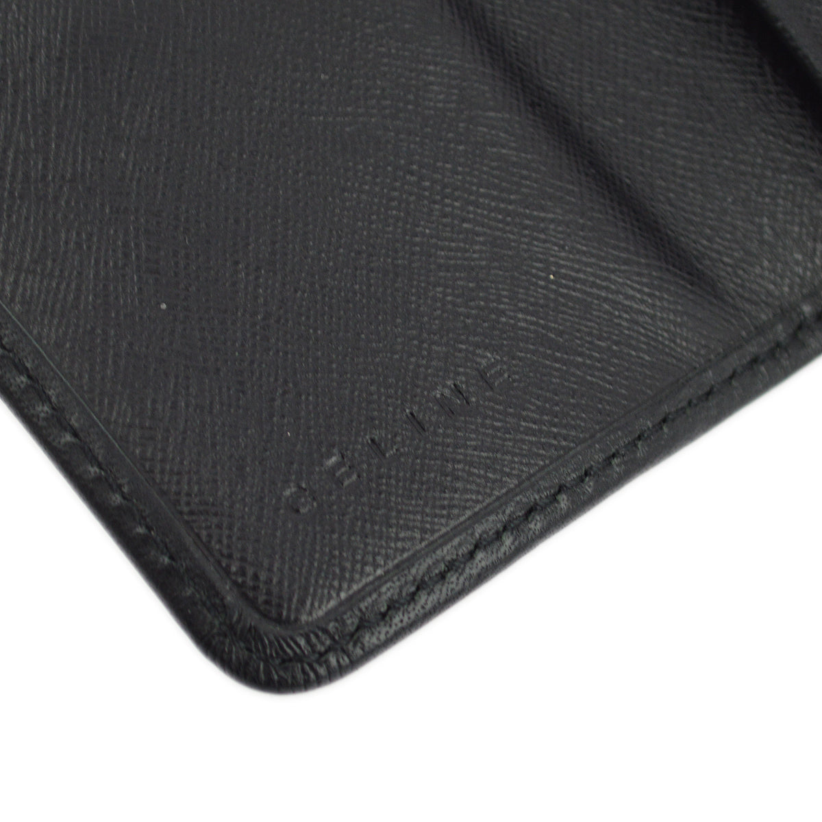 Celine Black Macadam Key Case Small Good
