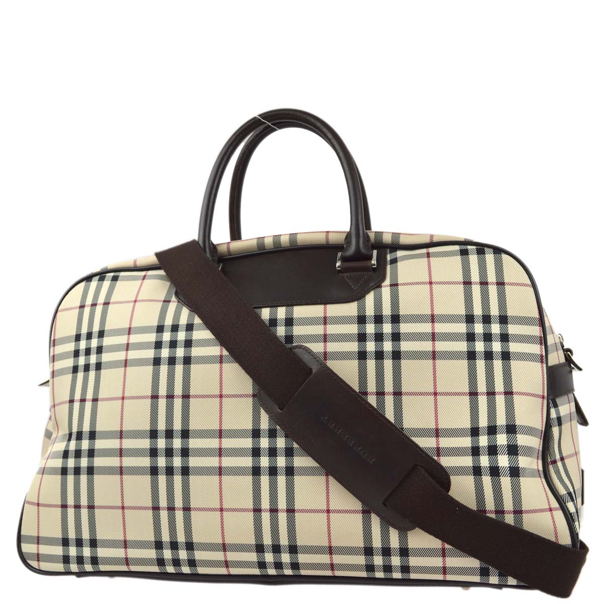 Burberry Check 2way Duffle Shoulder Handbag