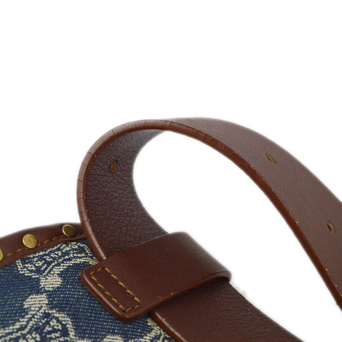 Celine Blue Denim Macadam Bum Bag Waist Pouch