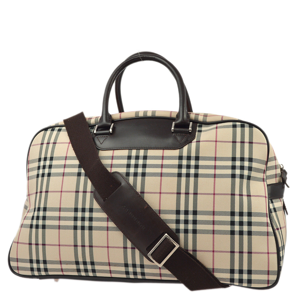 Burberry Beige Burberry Check 2way Duffle Shoulder Handbag