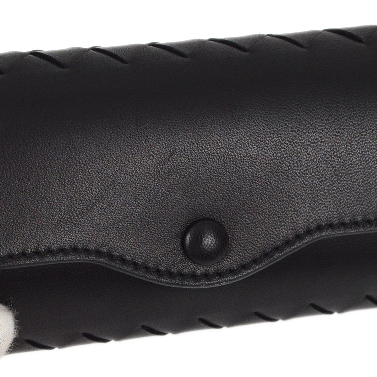 Bottega Veneta Intrecciato Key Case Black Small Good
