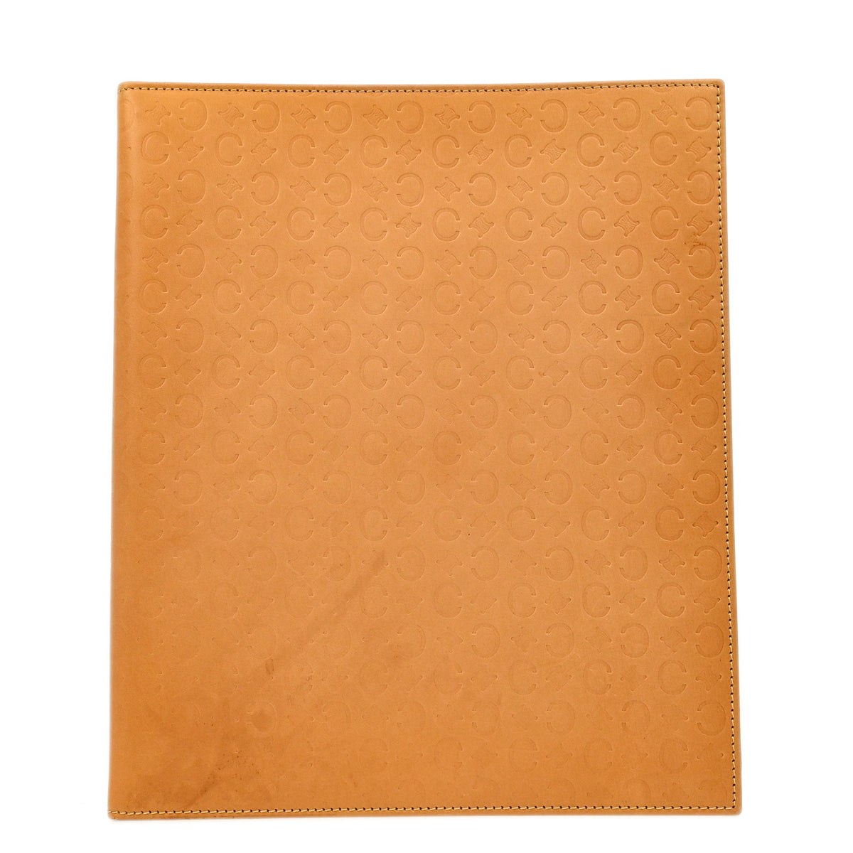 Celine Brown Leather Binder Small Good
