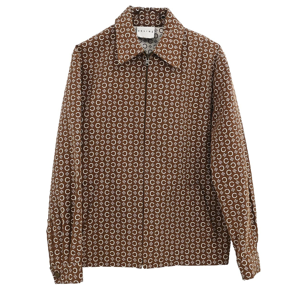 Celine Zip Up Jacket Macadam Brown #40