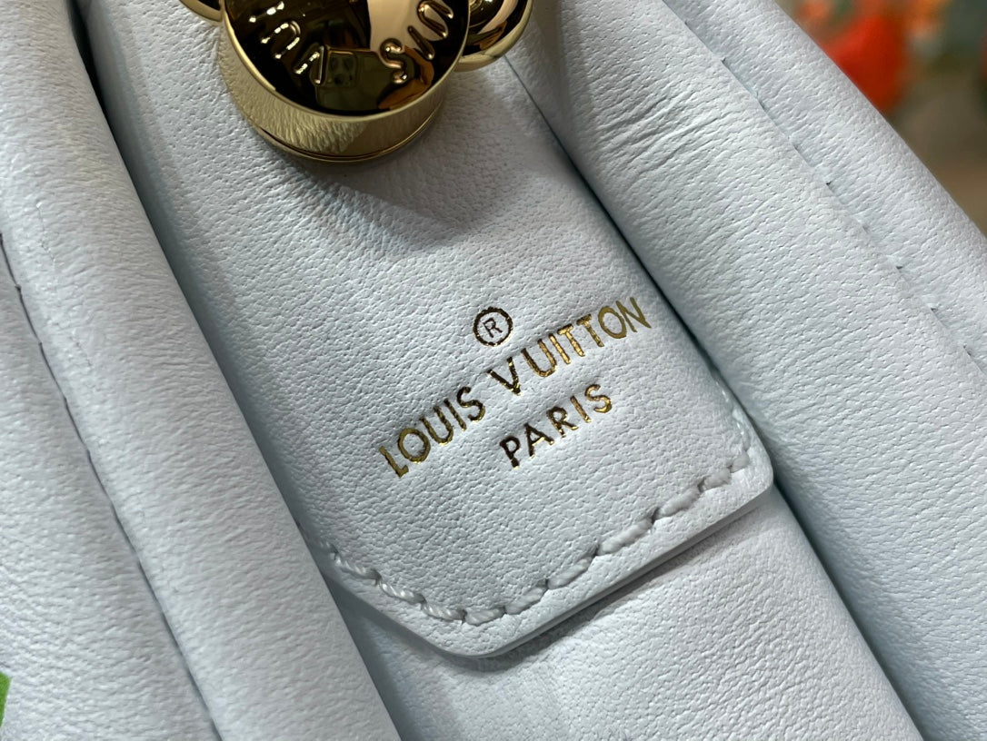 Louis Vuitton x TM Coussin BB 21cm White Multicolor Monogram-embossed Lambskin