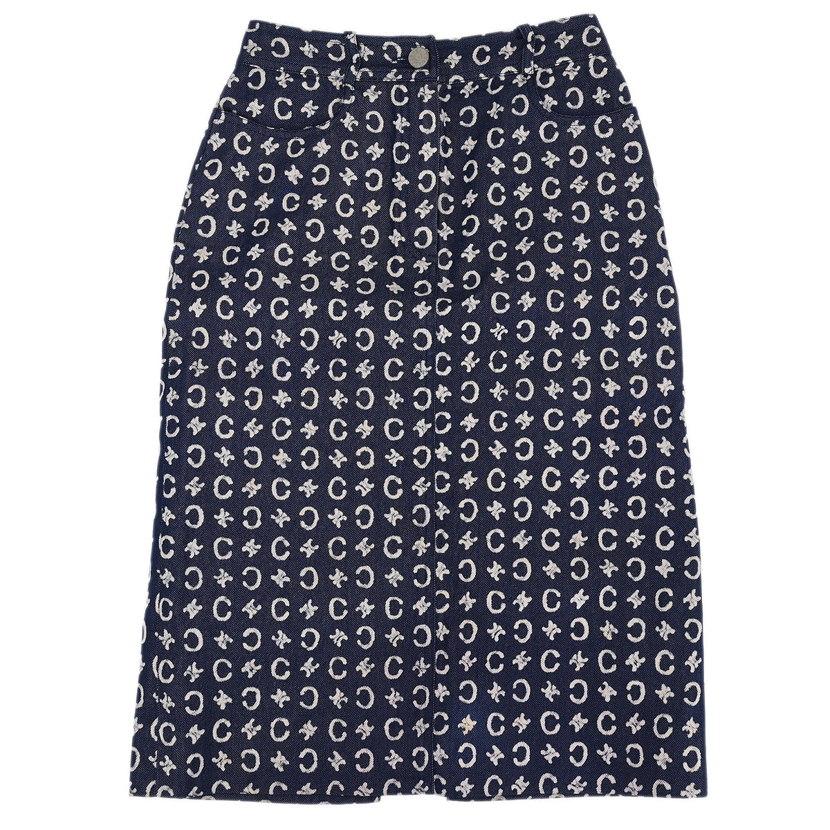 Celine Skirt Macadam Denim Blue #34