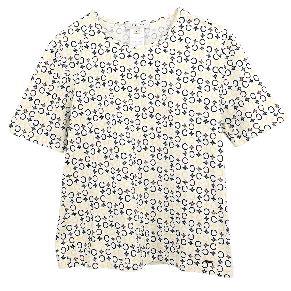 Celine Macadam T-shirt White #L