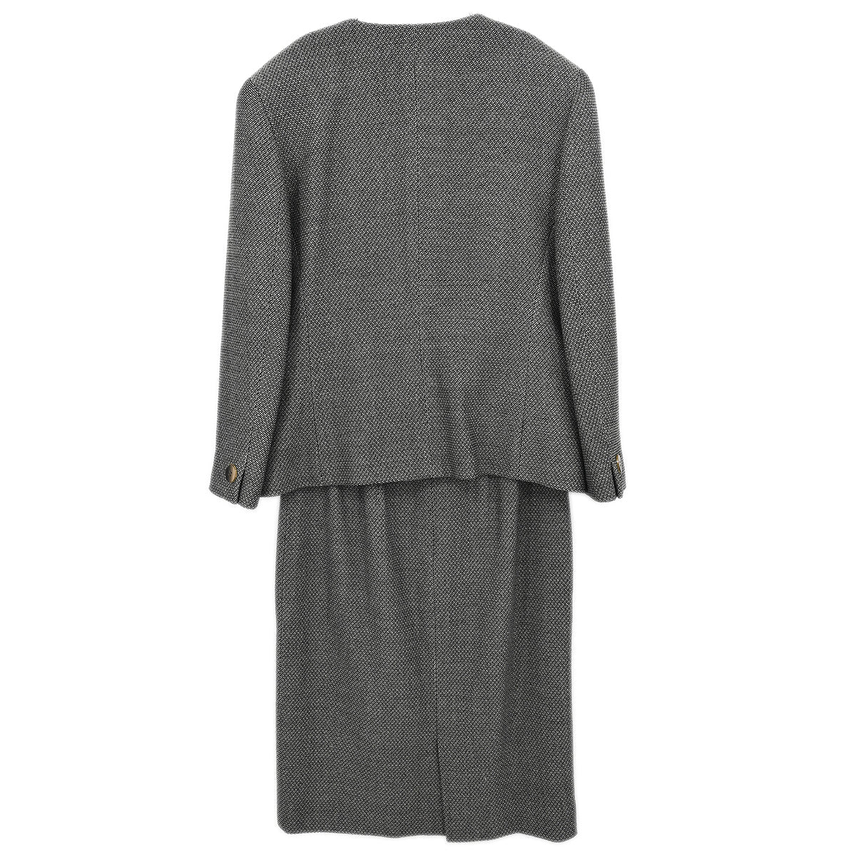 Burberrys Setup Suit Jacket Skirt Gray #9