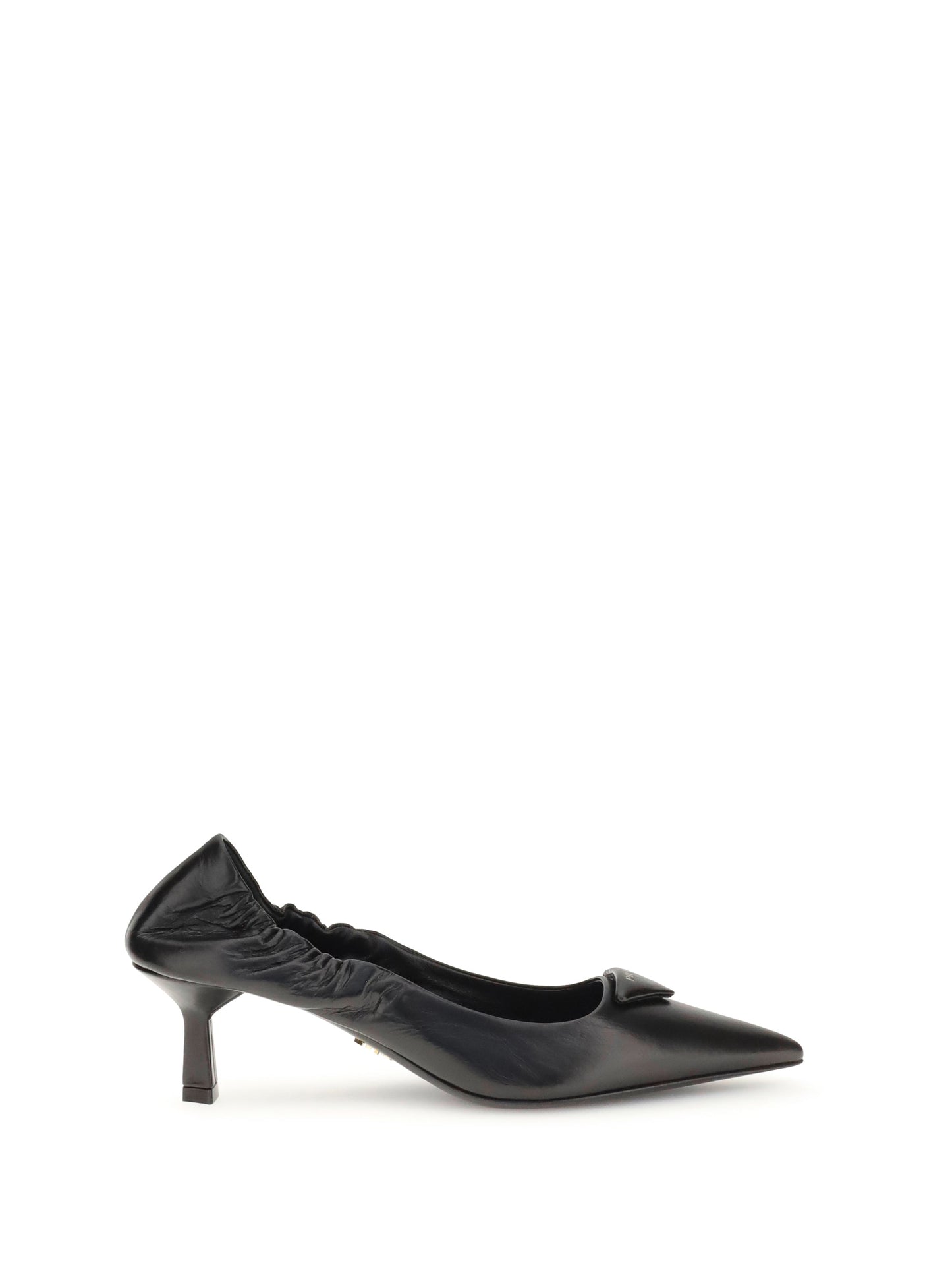 Prada Women Leather Logo Pumps