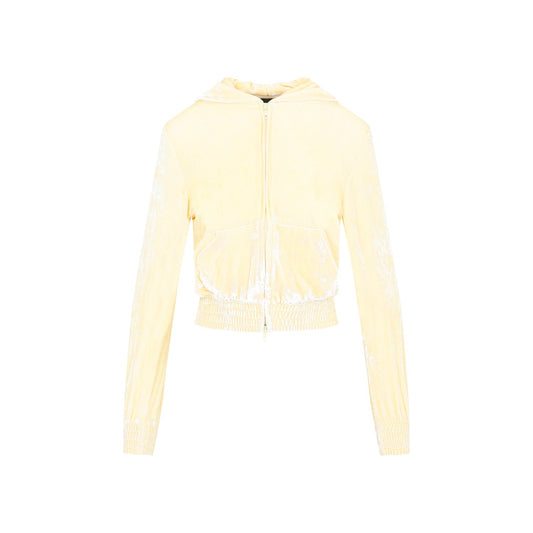 Balenciaga Fitted Zip-Up Hoodie Women