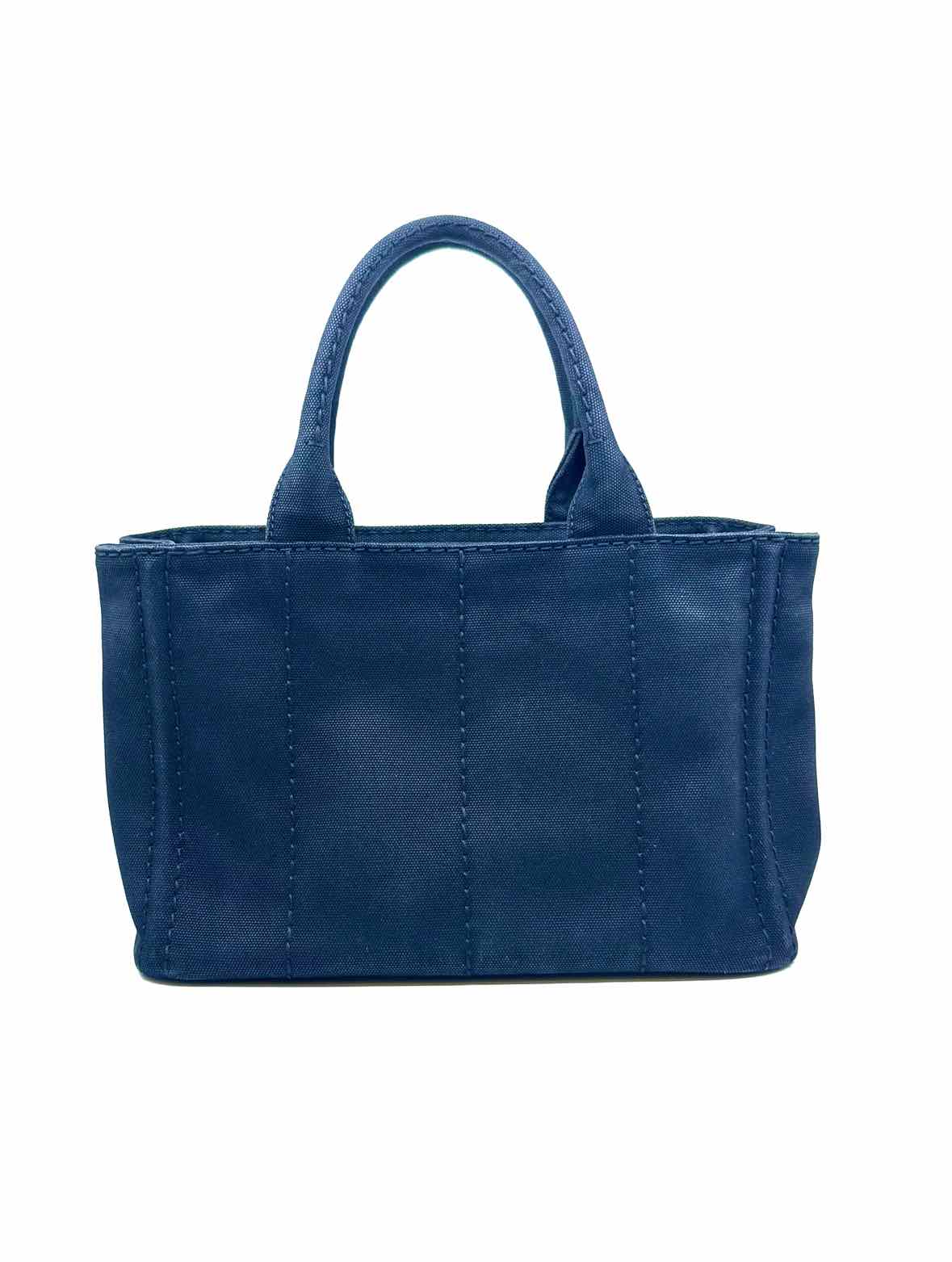 PRADA Black, beige Canvas Monogram Handbag