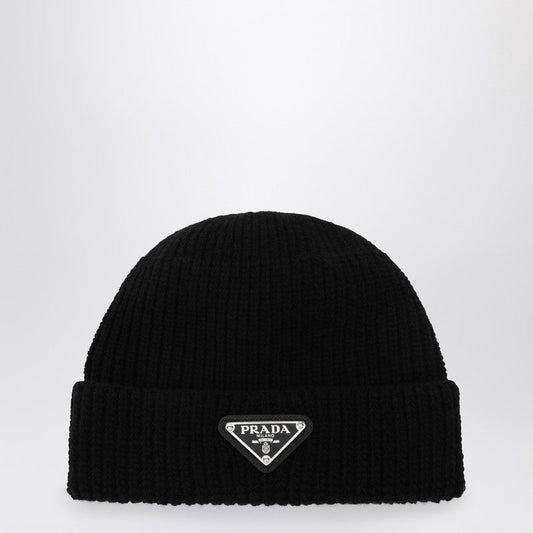 Prada Wool Hat With Triangle Logo Men