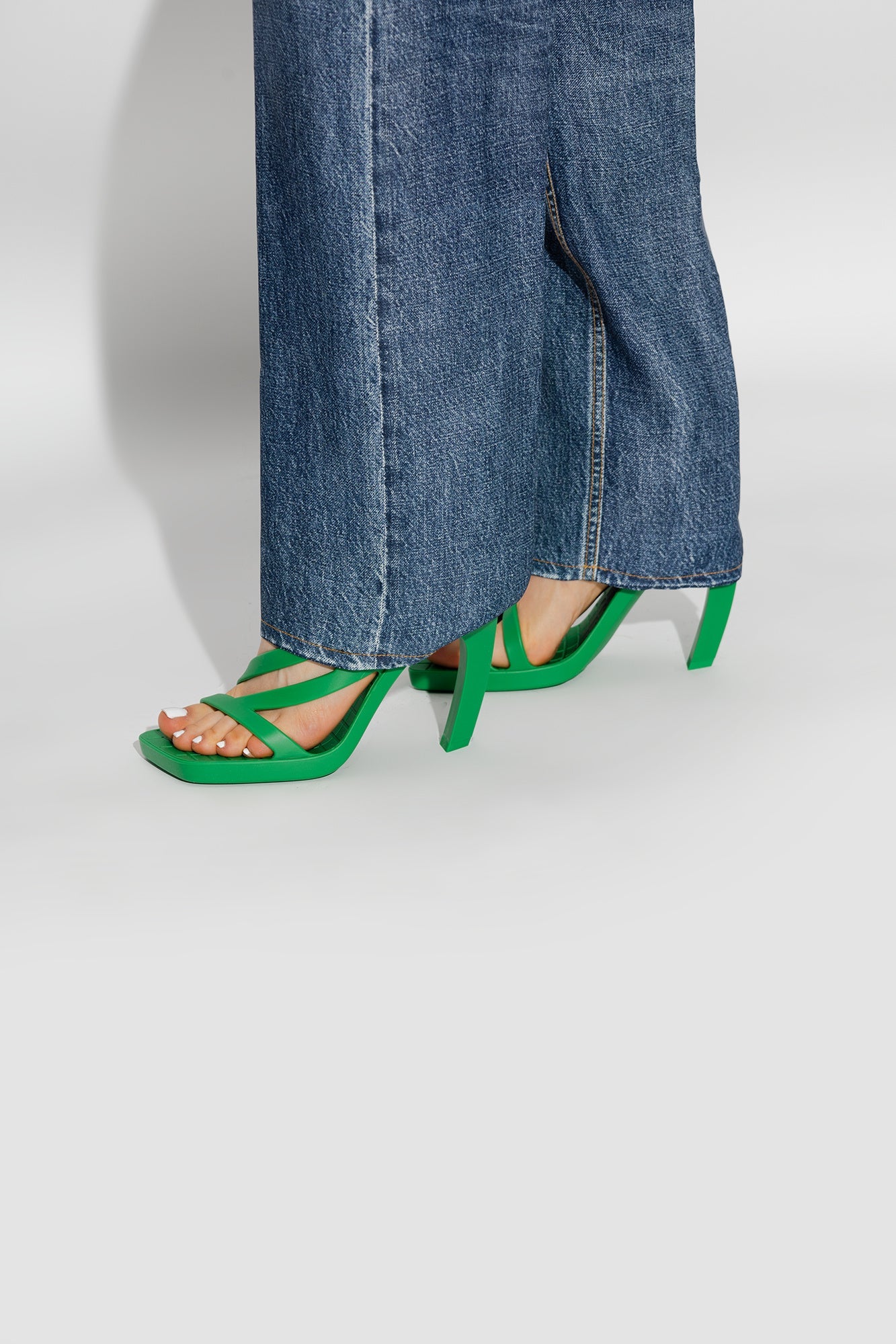 Bottega Veneta ‘Jimbo’ heeled sandals in GREEN - 37