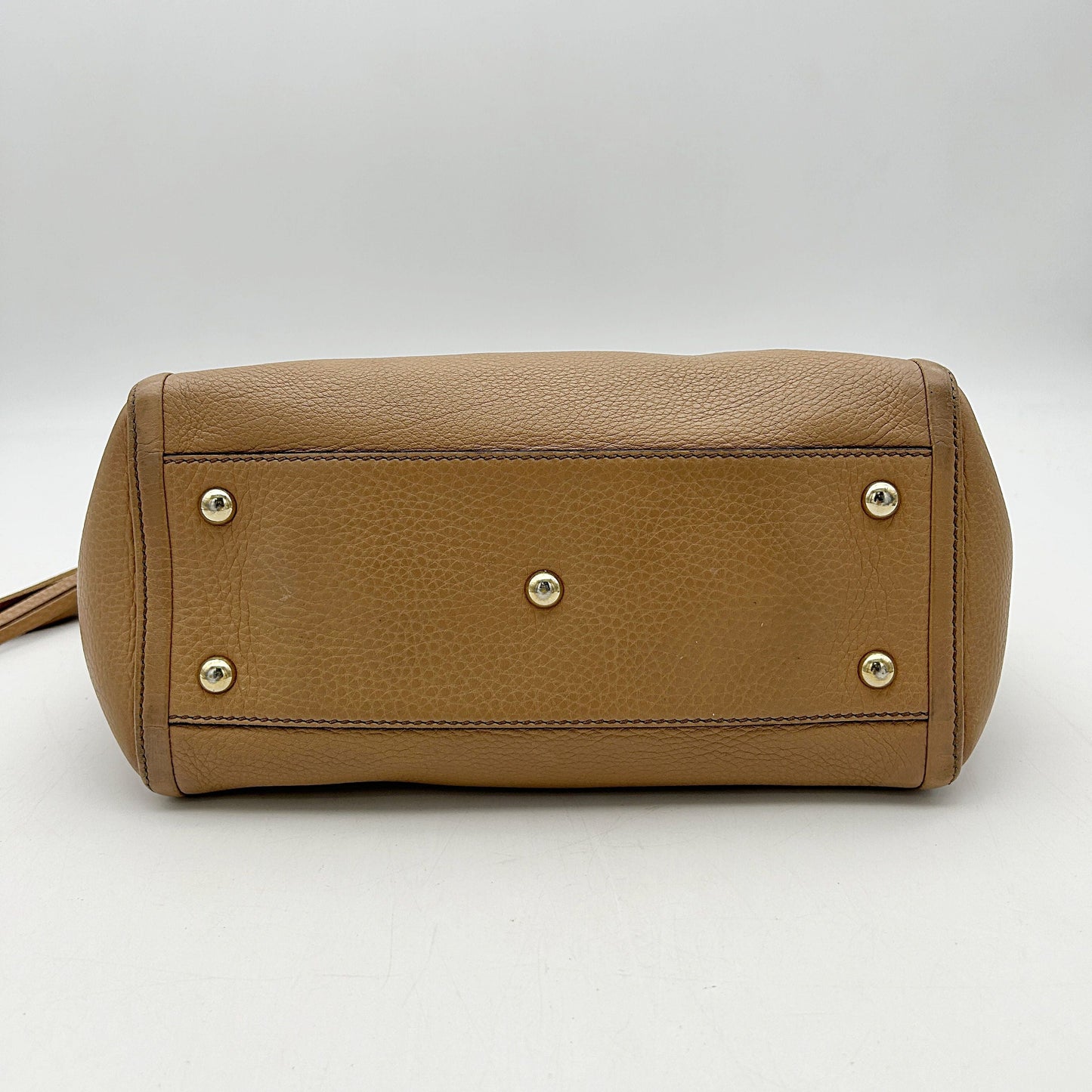 Gucci Beige Pebbled Leather Soho Working Tote LA10845