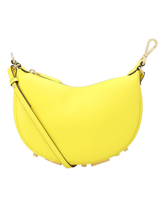 Fendi Sunshine Shopper Small Leather Women Yellow | Yellow Shoulder Bags ONE SIZE yellow | yellow