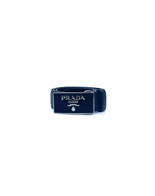 PRADA Black Leather Belt