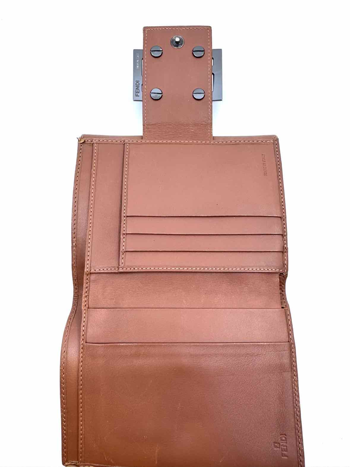 FENDI Pink Canvas Wallet