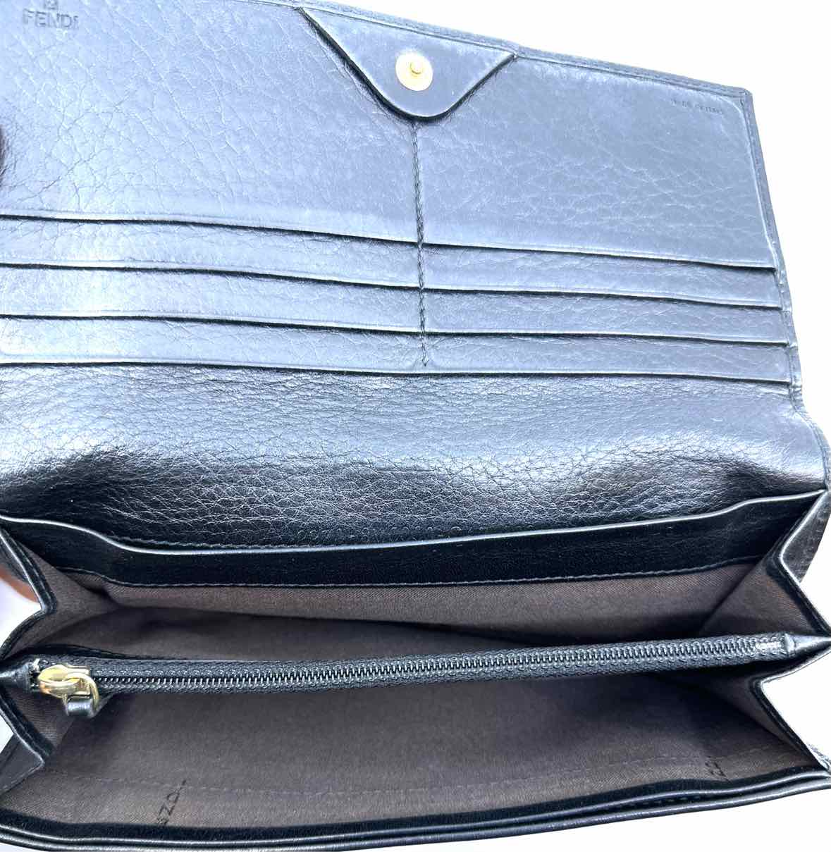 FENDI Black Canvas Wallet