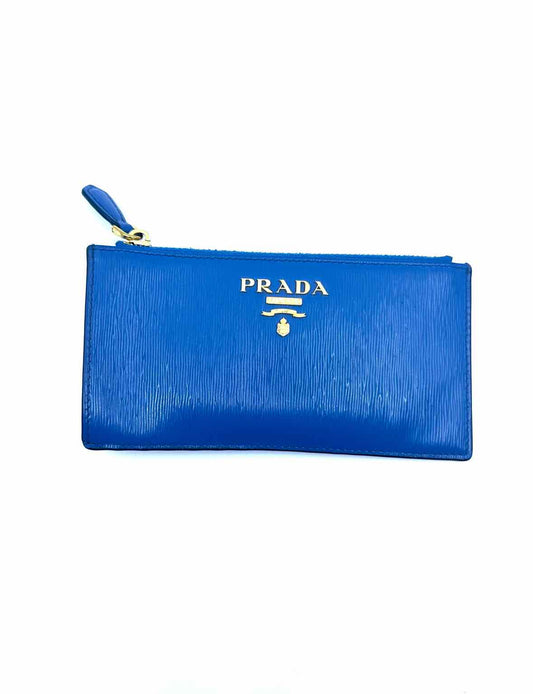 PRADA Blue Leather Wallet