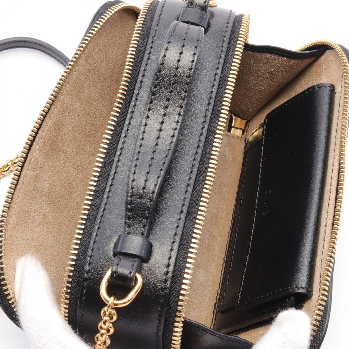 Chloe C Leather Vanity Mini Shoulder Bag